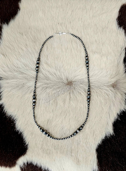 Graduated Sterling Pearl Necklace #6231