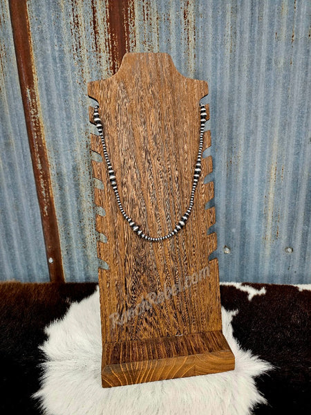 Graduated Sterling Pearl Necklace #6231