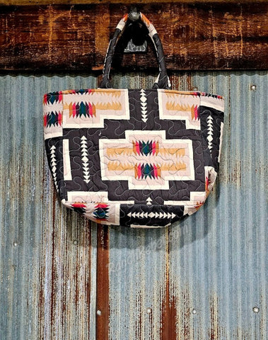Quilted Pecos Black Handbag #6246