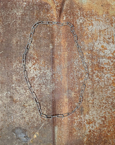 Twisted Rope Paperclip Necklace 24" #6257