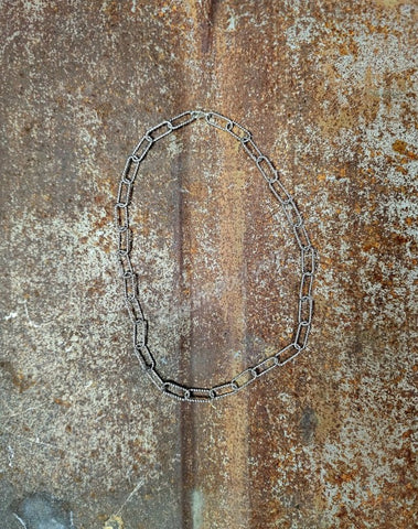 Twisted Rope Paperclip Necklace 16" #6256