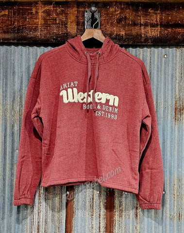 Ariat Essential Hoodie in Burnt Russet Heather #6265
