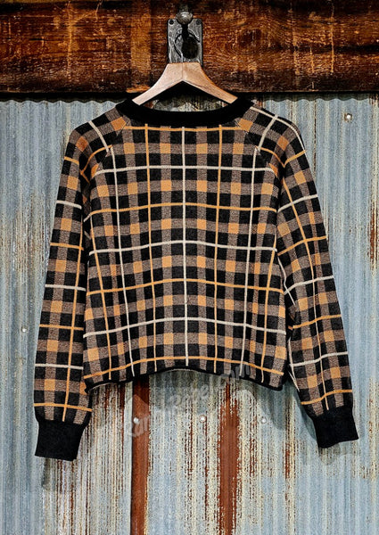 Plaid Pony Sweater #6275