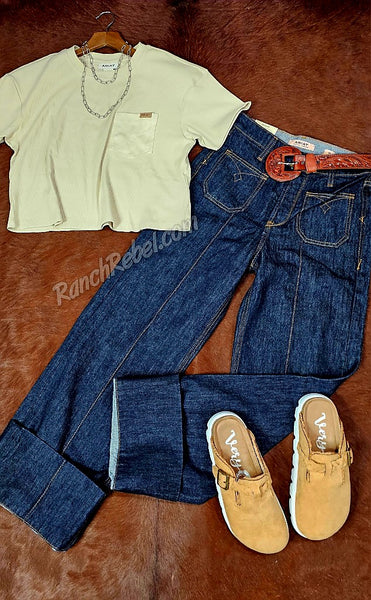Ariat Patron Top in Oyster Gray #6277