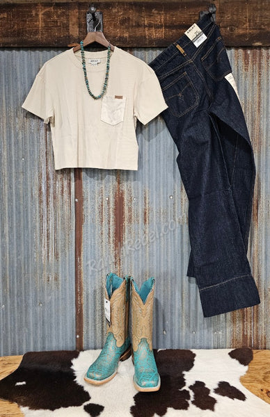 Ariat Patron Top in Oyster Gray #6277