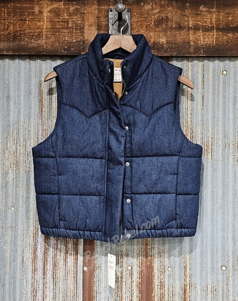 Ariat Western Swirls Dark Denim Vest #6290