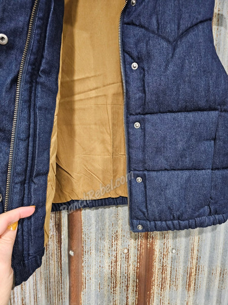 Ariat Western Swirls Dark Denim Vest #6290