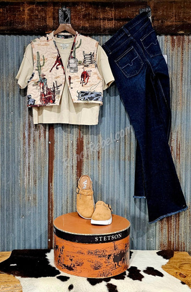 Ariat Patron Top in Oyster Gray #6277