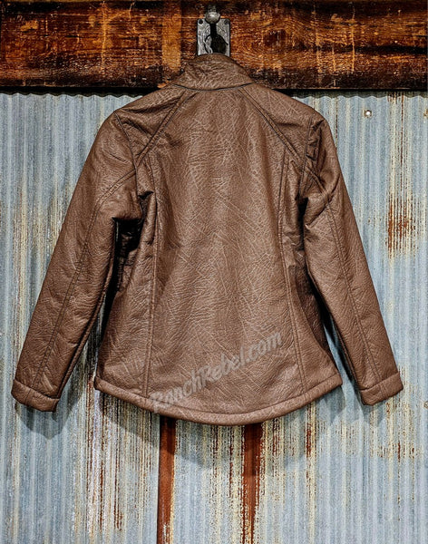 Ariat Logo Softshell Faux Leather Jacket #6285