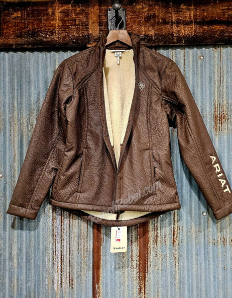 Ariat Logo Softshell Faux Leather Jacket #6285