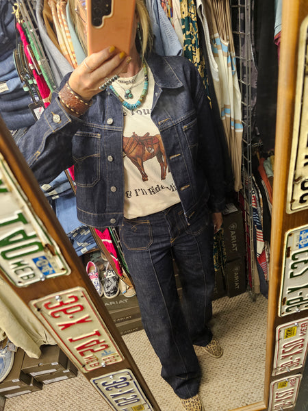 Ariat Ultra High Rise Tomboy Western Utility Wide Leg Jean #6274