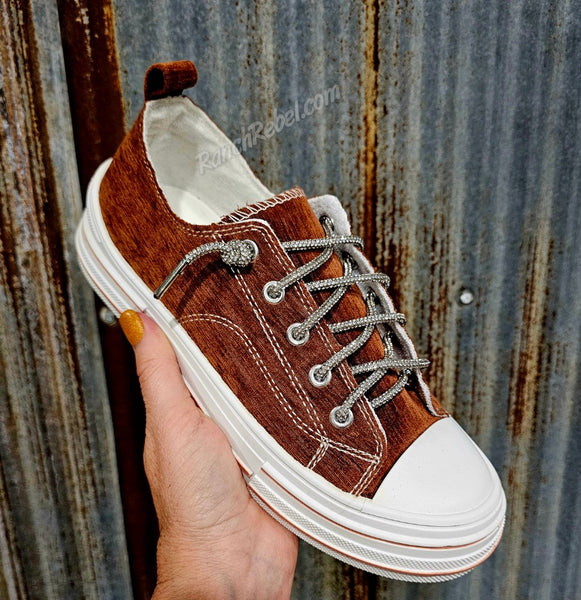 Aman Velvet in Tan #6299