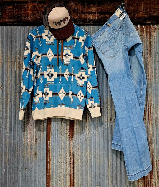Ariat Agave Southwest Print Logo Hoodie #6296