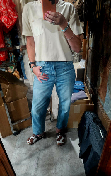 Ariat Patron Top in Oyster Gray #6277