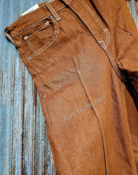 Ariat Ultra High Rise Relaxed Straight Leg Jean in Pecan Brown #6326