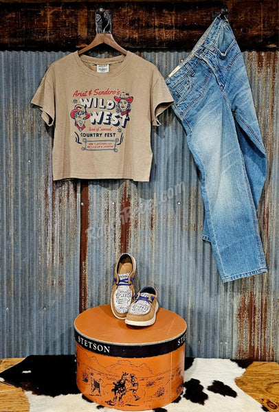 Ariat  X Sendero Wild West Country Fest Crop Tee #6315
