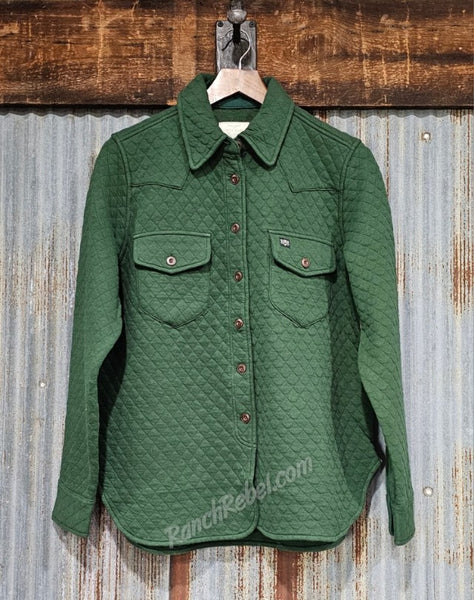Kimes Ranch Susie Quilted Shirt Jacket in Forest #6365