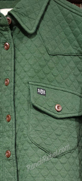 Kimes Ranch Susie Quilted Shirt Jacket in Forest #6365