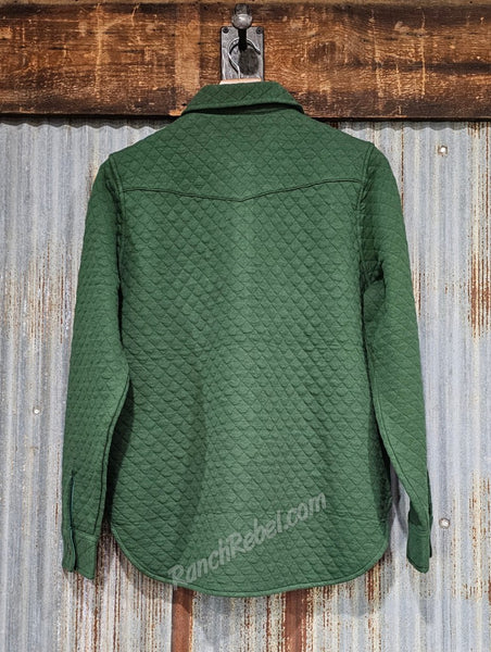 Kimes Ranch Susie Quilted Shirt Jacket in Forest #6365
