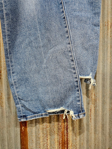Risen Mid Rise Tummy Control Wide Leg Jeans #6342
