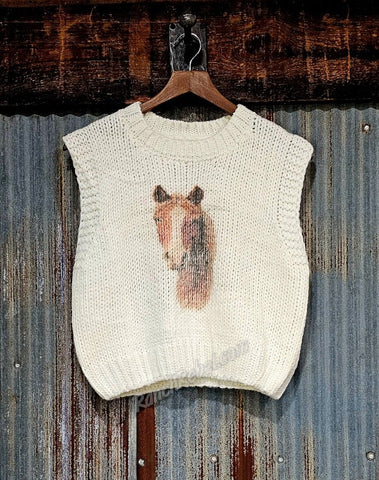 Horse Sweater Vest #6343