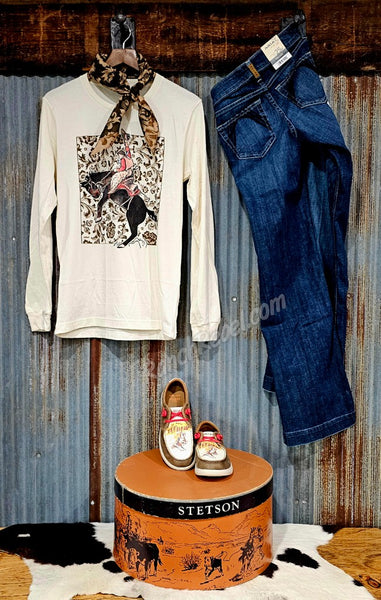 Flower Saddle Bronc Long Sleeve #6355