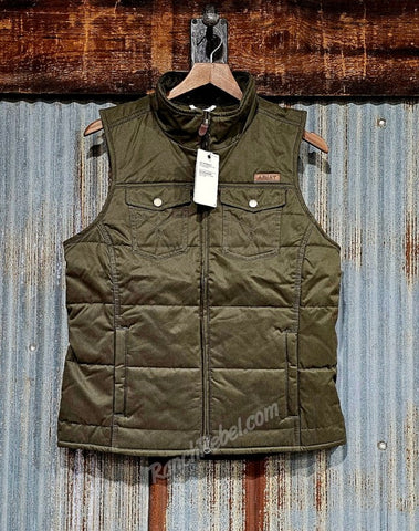 Ariat Grizzly Quilted Vest in Earth #6362