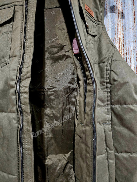 Ariat Grizzly Quilted Vest in Earth #6362