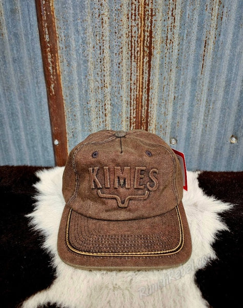 Kimes Ranch Branded KR Cap in Brown #6374