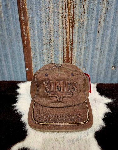 Kimes Ranch Branded KR Cap in Brown #6374
