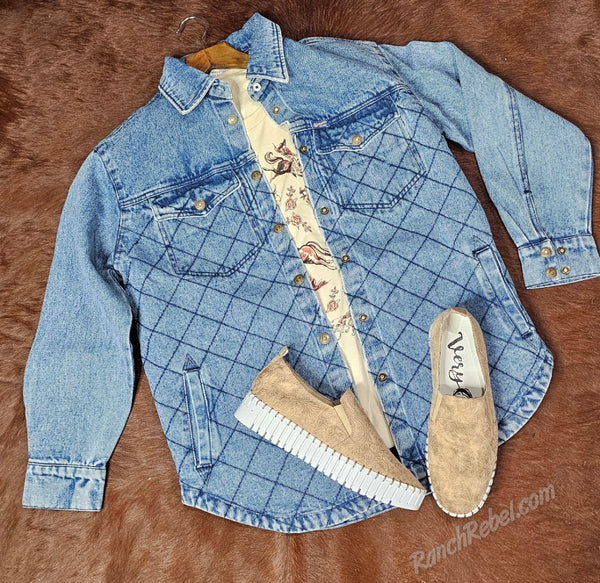 STS Ranch Palo Duro Quilted Denim Jacket #6284