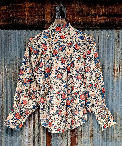 The Jenna Top in Fall Floral #6380