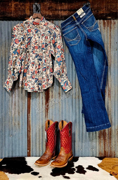 The Jenna Top in Fall Floral #6380