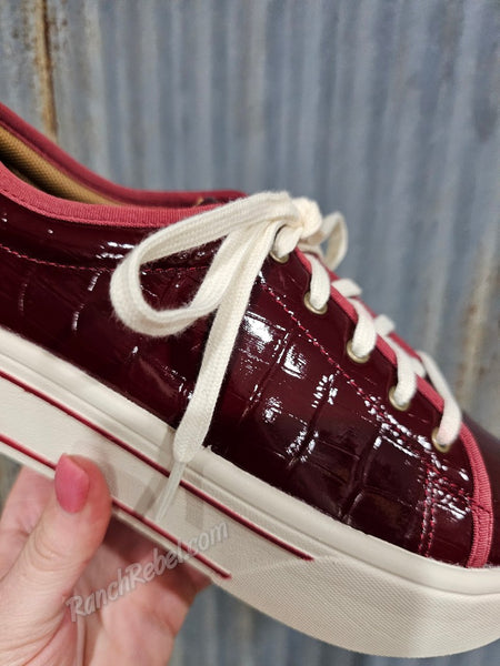 Ariat Skylar Luxe Dubonnet Croc Print #6384