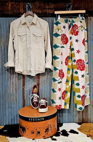 Ariat Papyrus Corduroy Pearl Snap #6401