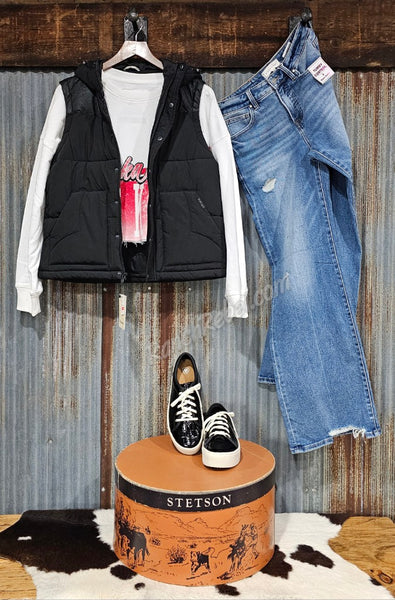 Ariat Frontier Puffer Vest in Black #6389