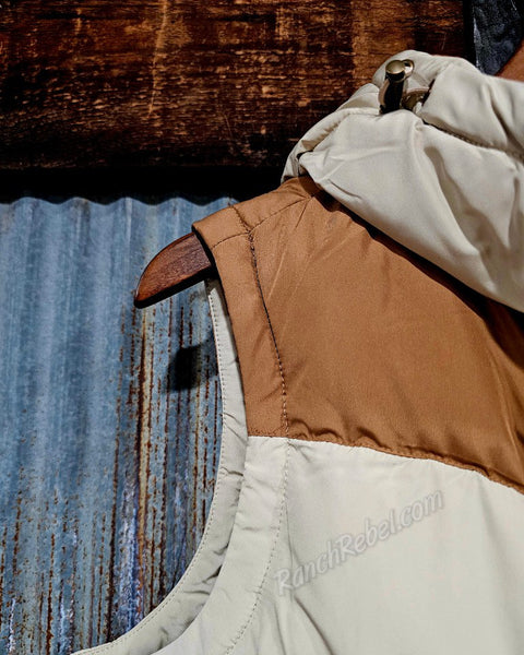 Ariat Frontier Puffer Vest in Oyster Grey #6390