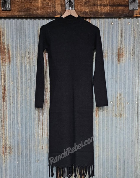Ariat Alicia Black Sweater Dress #6416