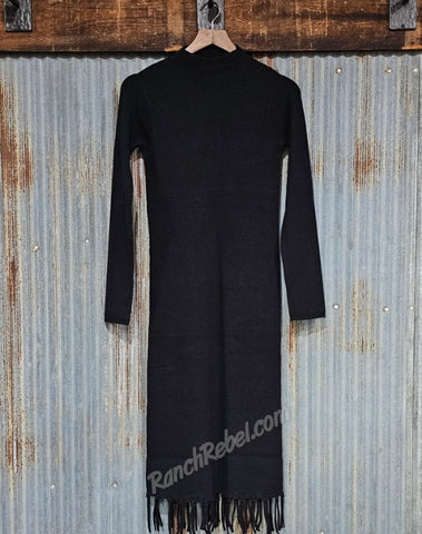 Ariat Alicia Black Sweater Dress #6416
