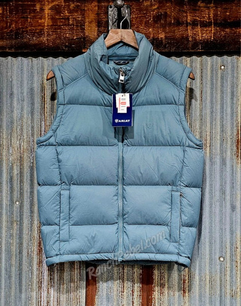 Ariat Ultra Puff Down Vest in Steel Sage #6471