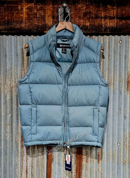 Ariat Ultra Puff Down Vest in Steel Sage #6471