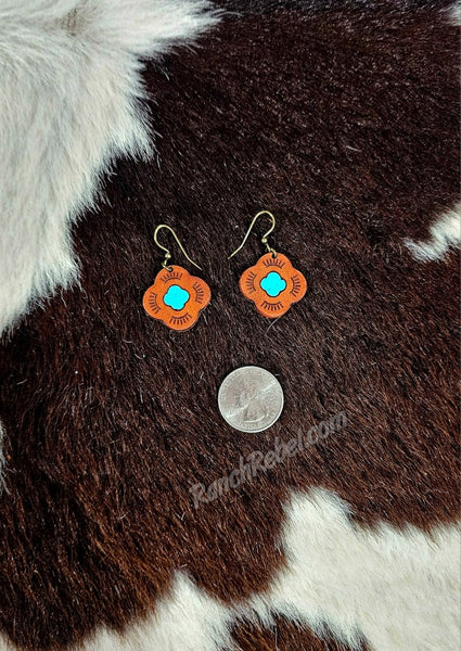 Maddie Leather Earrings #6392