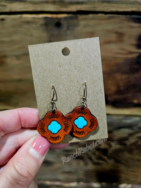 Maddie Leather Earrings #6392