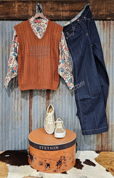 The Jenna Top in Fall Floral #6380