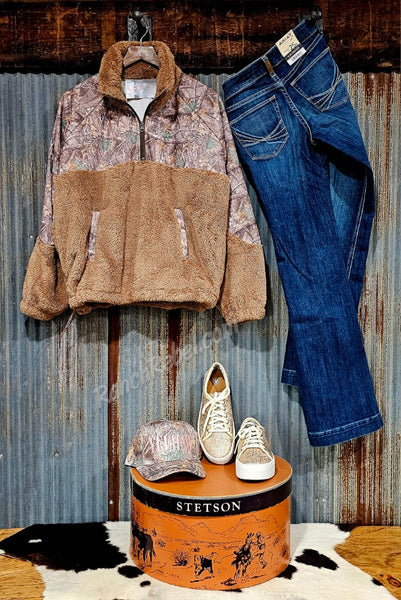 Camo Sherpa Pullover #6406