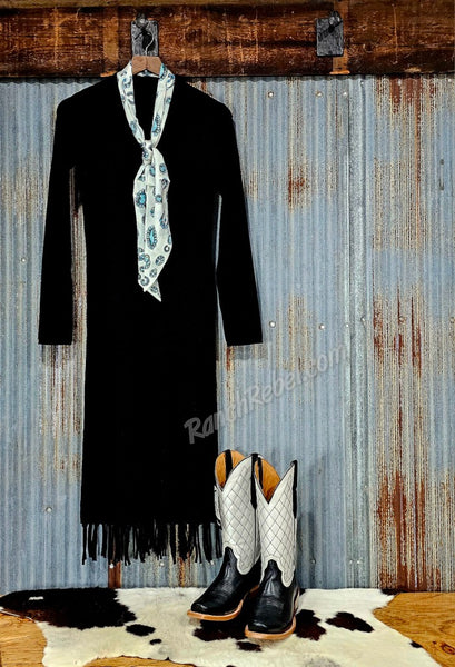 Ariat Alicia Black Sweater Dress #6416