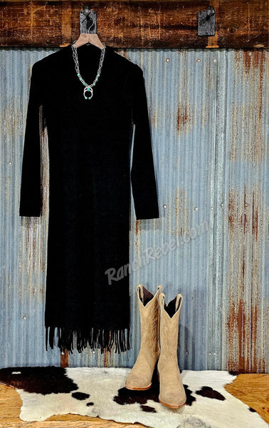 Ariat Alicia Black Sweater Dress #6416