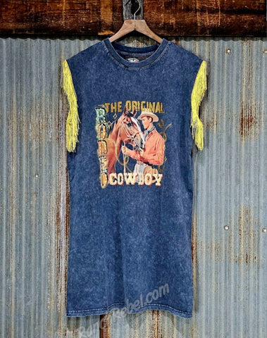 Rodeo Cowboy Tee Shirt Dress #6426