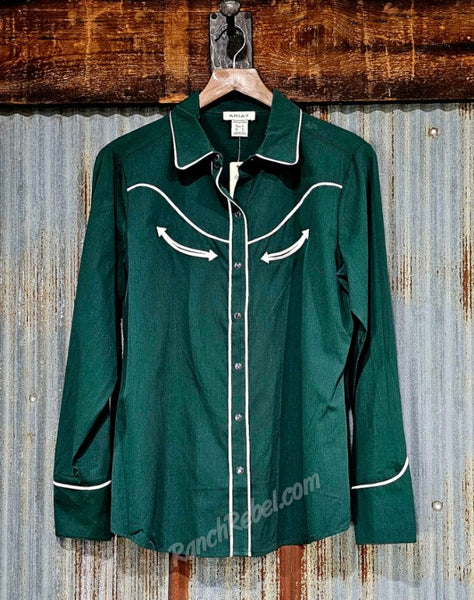 Ariat Mirrorball Pearl Snap Shirt in Pine Grove #6424