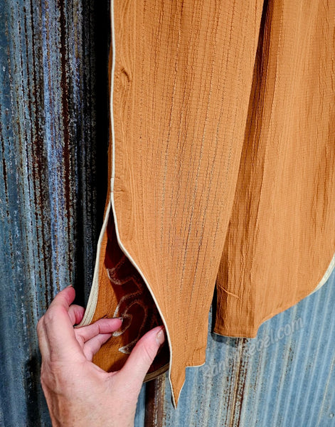 Retro Ranch Apricot Applique Pants #6440